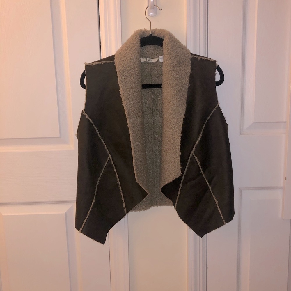 BB Dakota drape faux vest